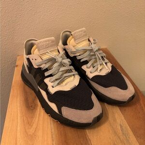 Adidas Men's Black and Gray Sneakers